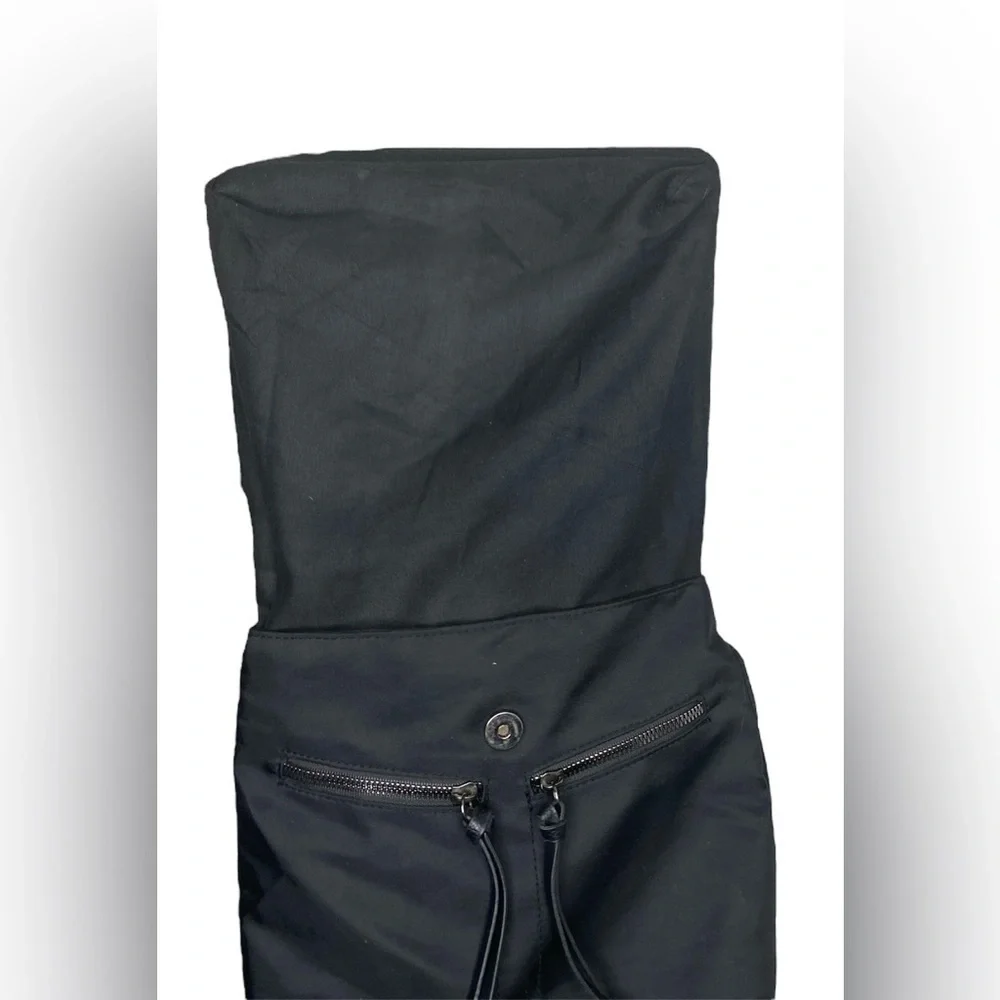 Botkier Black Nylon and Leather Backpack